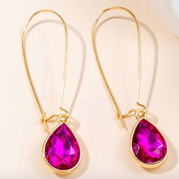 ❤️ FREE Tear Drop Water Rain Boho Peasant Hipster Hippie Deco Farm Earrings - Picture 1 of 2